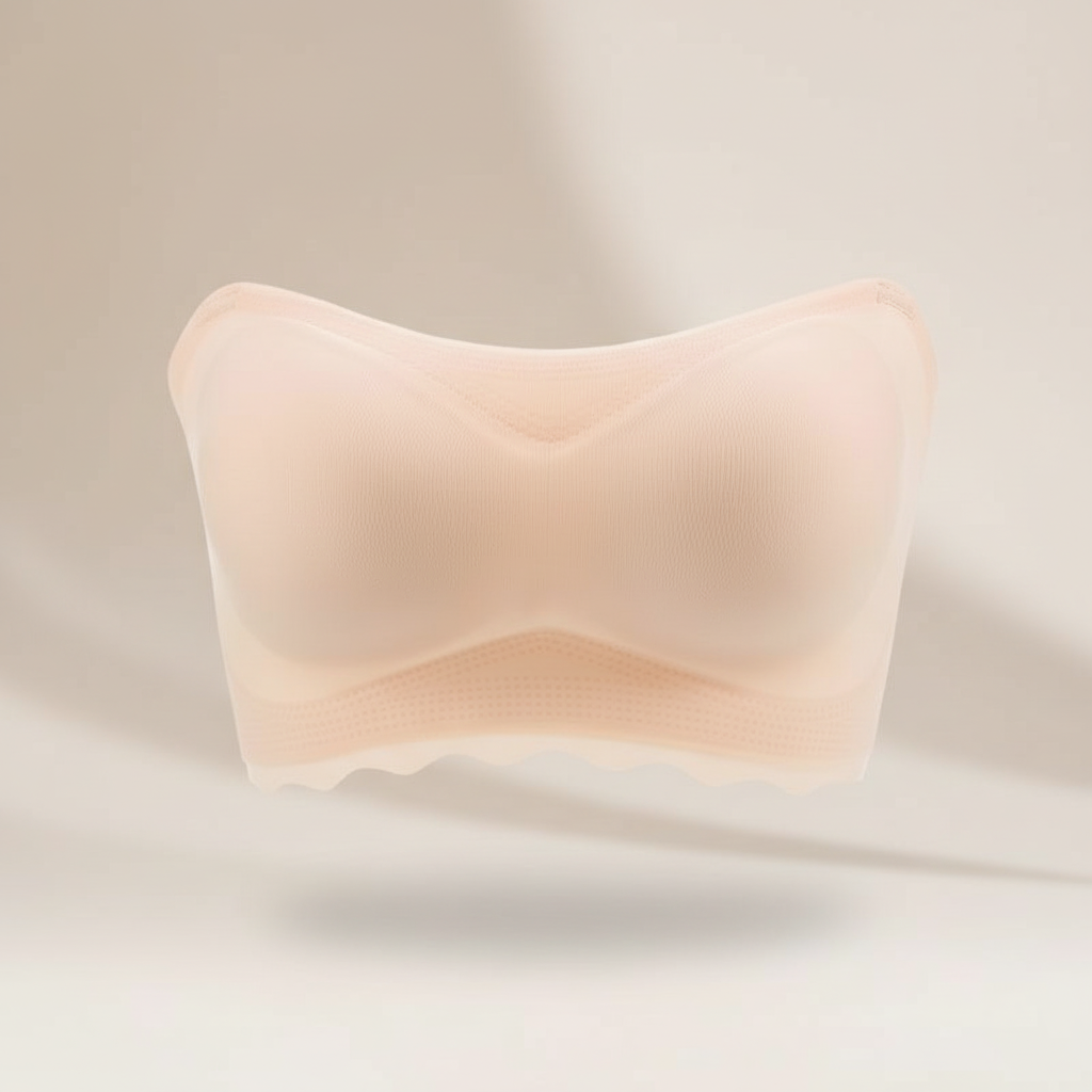 Sujetador Sin Tirantes Invisible con Sujeción Firme y Sin Aros.
