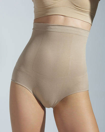 Women's High-Waisted Silicone Shapewear Tummy Control & Butt Lift, Anti-Slip Design
